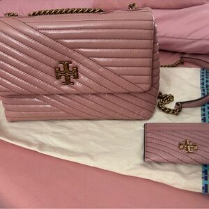 Tory Burch Blush Quilted Shoulder Bag